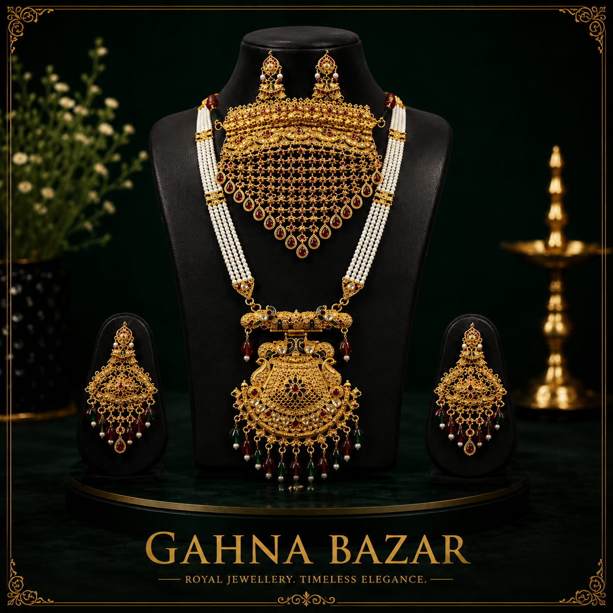 Royal Pearl Pendant Necklace