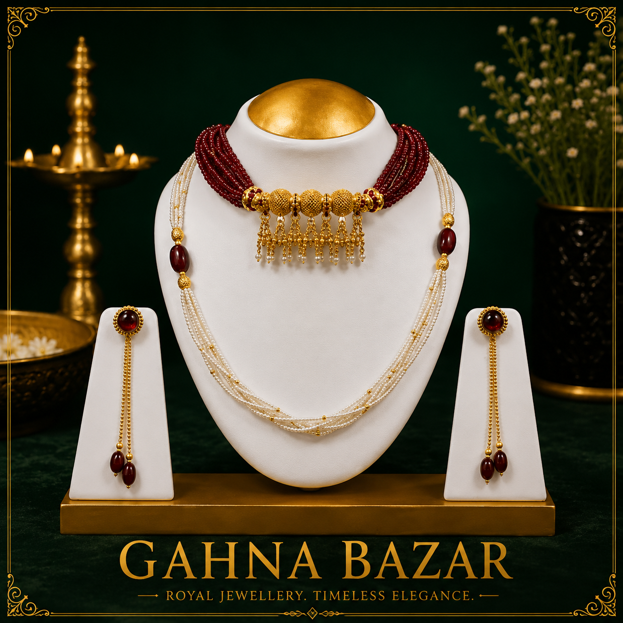 Royal Pearl Choker Set
