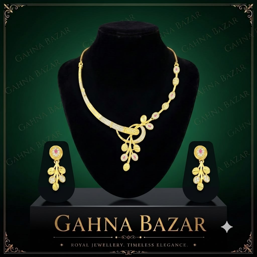 Gold plated Necklace set