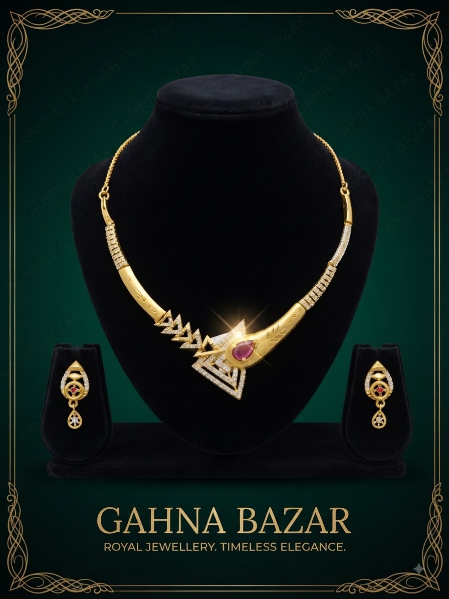 Elegant Gold Necklace Set