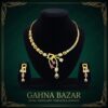 Elegant Geometric Gold Necklace Set