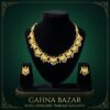 Royal Ruby Crescent Necklace Set